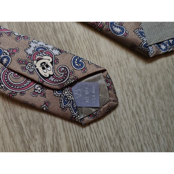 Vintage Disney Mickey Mouse Balancine "The Tie Works" Men's Silk Tie USA Made - Picture 3 of 5